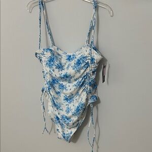 Wild Fable Blue Floral One Piece